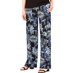 J.Jill Wearever Paradise Collection Full Leg Wide Leg Pull On Pants Sie XS